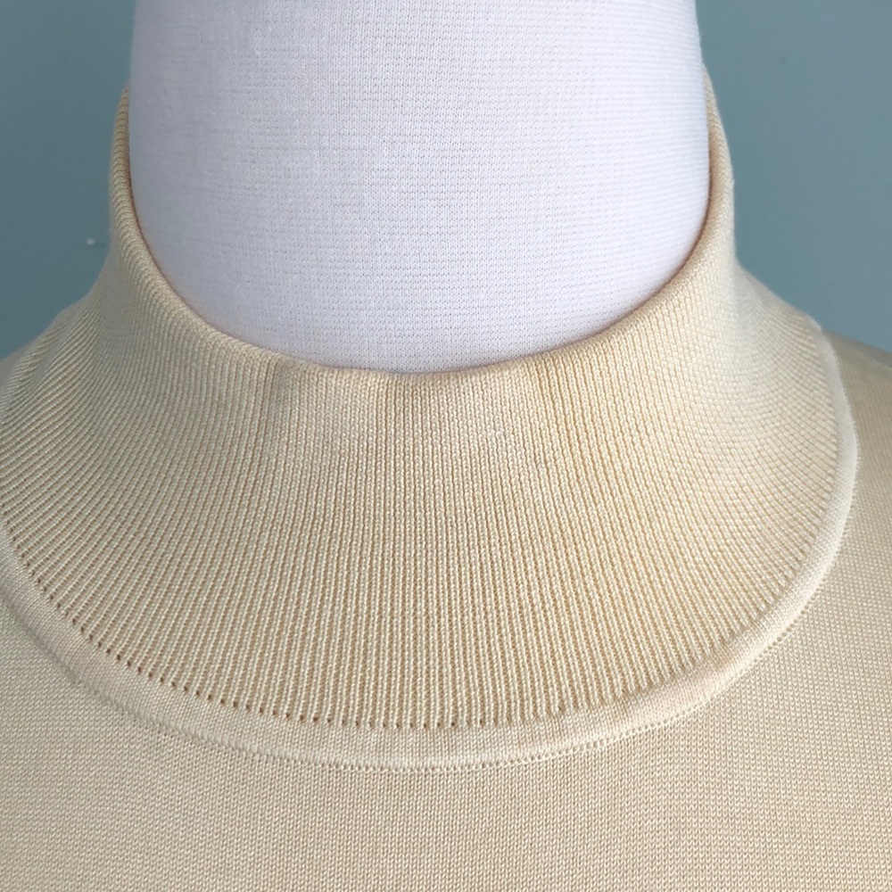 Jones New York yellow mock-neck layering top XL - Picture 2 of 5